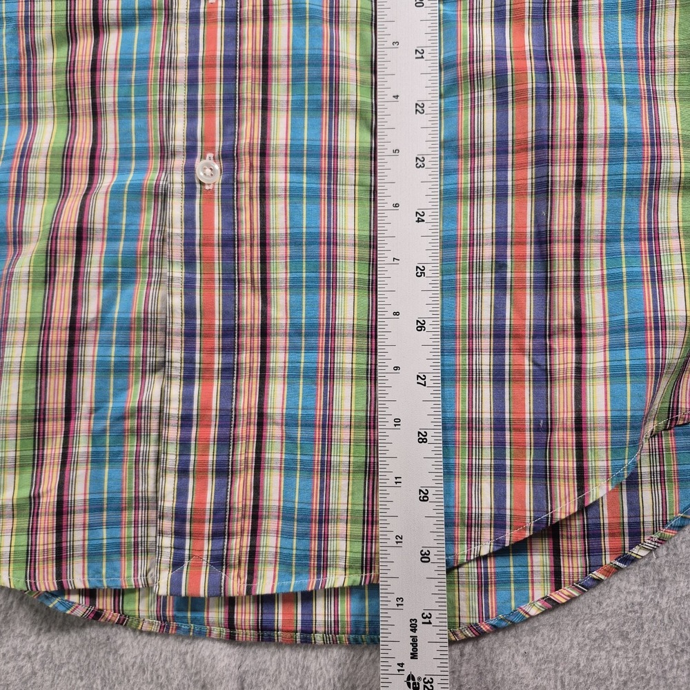 Polo Ralph Lauren Men's L/S Regent Custom Fit Cotton Plaid Shirt Size Medium - Picture 5 of 6